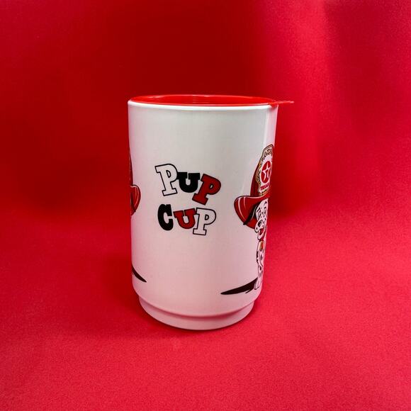Texaco Dalmatians Fire Hat  Pup‎ Cup Free Refills For Kids 12oz Spill Proof Lid - Picture 2 of 10